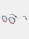 पुरुष रेट्रो फैशन आउटडोर UV संरक्षण बहुभुज फ्रेम गैर पर्ची नाक पैड धूप का चश्मा - #03