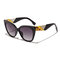 Women Vogue Vintage Print Anti-UV Cat Eye Sunglasses Outdoor Travel Beach Sunglasses - #2