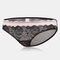 Sexy See Through Lace Hip Lifting Low Rise Panties - Black