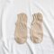 Men Thin Cotton Breathable Sweat Socks Solid Simple Summer Soft Good Elasticity Socks - Khaki