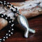 1 Pc à la mode Vintage ancien pendentif en argent collier en trois dimensions Relief zodiaque animaux poissons femmes pull chaîne - dix