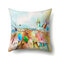 Creative Abstract Fish Ocean Painting Microfiber Cushion Cover Home Sofa Office Car Seat Art Decor - #3