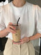 Blusa feminina de crochê renda e patchwork meia manga elegante - Branco