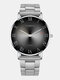 Jassy 16 Colors Stainless Steel Business Casual Roman Scale Color Gradient Quartz Watch - #08