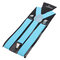 Men Women Fashion Clip-on Suspenders Elastic Y-Shape Adjustable Braces - Light Blue