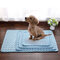 Summer  Ice Pad Pet Dog Kitty Cooling Bed Ice Pad Cushion Pet Soft Safety Pad cooling Cat Dog Mat - Blue