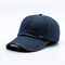 Mens Wild Adjustable Simple Style Protect Ear Warm Windproof Baseball Cap Outdoor Sports Hat - Blue