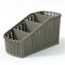 Cosmetic Storage Basket Office Kitchen Desktop Storage Consolidation Box - Dark Grey