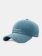 Unisex Corduroy Letter Numbers Pattern Embroidery All-match Breathable Baseball Cap - Light Blue