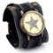 Vintage Cow Leather Bracelet Watch Adjustable Rivet Multi-Layer Unisex Quartz Watch - 08