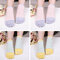 Women Warm Cotton Stripe Toe Socks Casual Soft Thick Breathable Soft Deodorant Combination Socks - 4