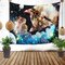 Nordic Background Cloth Hanging Cloth Background Wall Home Tapestry Living Room Cartoon Blanket Bedside Decoration - #2
