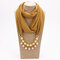 Ethnic Sunscreen Scarf Necklace Pearl Tassel Pendant Chiffon Multi-layer Necklace - 11
