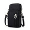 Women Nylon Water Resistant Crossbody Bags Multi-function Phone Bags  - Black
