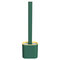 Revolutionary Silicone Flex Toilet Brush With Holder Wash Brushes Wall-mounted Bathroom Toilet Brush - Green