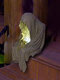 1PCハロウィーンLED樹脂シッティングウィッチソウルスタチューライト屋外庭庭の装飾テーブルランプナイトライト装飾品家庭用 - ＃02