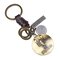 Retro Twelve constellation Woven Keychain Soft Leather Cord Keychain For Men - Scorpio