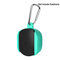Portable Protective Silicone Case Earphone Storage Bag for AirDots With Hook - Green