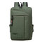 Oxford Water-resistant Laptop Bag 17 Inch Business Casual Schoolbag Backpack For Men - Army Green