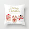 Cartoon Animals Christmas Linen Throw Pillow Case Home Sofa Christmas Decor Cushion Cover - #9