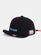 Unisex Street Trend Fahsion Hip-hop Style Short Brim Baseball Hat - Black