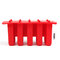 10 Grids Silicone Mold Ice Cream Tray Ice Mould With Cover Kitchen Mold Ice Cream Maker - Red