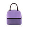 新しい到着の縞模様のランチバッグ断熱バッグ屋外ピクニック食品コンテナーバッグ   - 紫
