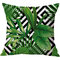 緑の植物リネン枕綿とリネン枕クッションカバーファッション枕 - ＃3