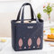 Drawstring Lunch Tote Bag Picnic Cooler Insulated Handbag Food Storage Container - Darkgray