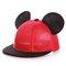 Child Adults Summer Breathable Cute Mickey Ear Cap Outdoor Casual Travel Mesh Baseball Hat - Red