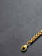Trendy Simple Geometric Keel Single Chain Titanium Steel Necklace - Gold