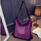 Nylon Casual Outdoor Multifunctional Shoulder Bag Crossbody Bags Backpack For Women - Purple