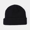 Unisex Solid Color Knitted Wool Hat Skull Caps Beanie hats - Black