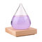 Weather Forecast Crystal Water Shape Bottle Home Decor Decorative Crafts Ornaments Gift  - Purple