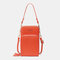 Women 6.5 inch Touch Screen Bag RFID Blocking Handbag - Orange