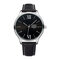 Men Simple Dial Fashion Black Leather Strap Classic Business Quartz Watch  - 02