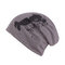 Mens Unisex Cotton Printed Bonnet Beanies Hats Outdoor Ear Protection Warm Skullies Hat - Dark Grey