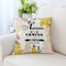 American Style Ahornblatt Muster Twill Stoff Leinen Baumwolle Kissenbezug Home Sofa Car Office - #7