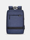 Men Multifunction Waterproof USB Charging 14 Inch Laptop Bag Travel Backpack - Blue