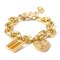 Trendy Lock Big Chain Bracelet Gold Metal Bracelet Lock Sweater Necklace For Women - 05