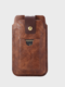 Men EDC Retro 6.5 Inch Phone Case Waist Belt Bag - Brown