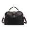 Women Vintage PU Leather Brown Phone Bag Crossbody Bag Handbag Satchel Bag - Black