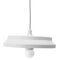カラフルな折りたたみランプシェードシリコーン天井ランプホルダーペンダントDIYデザイン変更可能なランプシェード - 白い