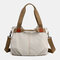 Women Large Capacity Handbag Shoulder Bag Crossbody Bags - White
