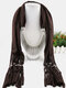 20 Colors Bohemian Women Scarf Necklace Shawl Autumn Winter Tassel Pendant Necklace - #08