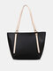 JOSEKO Women's Faux Leather Korean Messenger Bag Large Fashion Multifunctional Tote Bag - Black