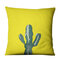 Fodera per cuscino in lino giallo con cactus succulenti - #6