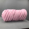 500g分厚い糸DIY編み厚い毛布粗糸くずの出ない機械洗えるスローかぎ針編み糸 - ピンク