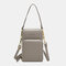 Women 6.5 inch Touch Screen Bag RFID Blocking Handbag - Grey