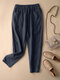 Solido tasca elastico in vita cotone casual Pantaloni - Marina Militare